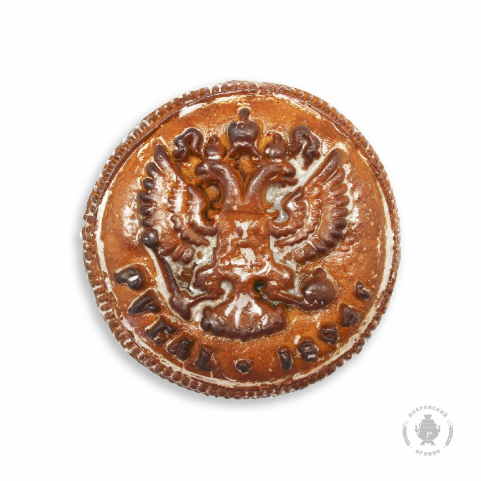  Пряник печатный  Рубль, (начинка сгущёнка+грецкий орех), 300г в Красноуфимске