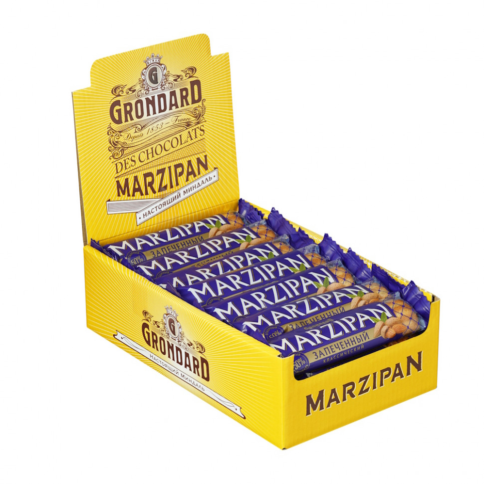  TM Grondard   (11161) Батончики НЕглазированные Марципановые Запечённые, (28шт по 40г)    в Красноуфимске